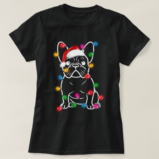 T-shirt Amusant Chien Chien à Chien à Chien Lumières de No (Design devant)