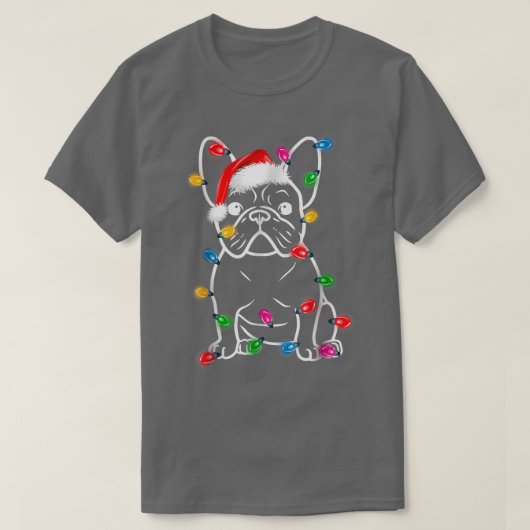 T-shirt Amusant Chien Chien à Chien à Chien Lumières de No (Design devant)
