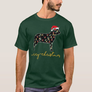 T-shirt Amusant chien de bétail australien feux de Noël