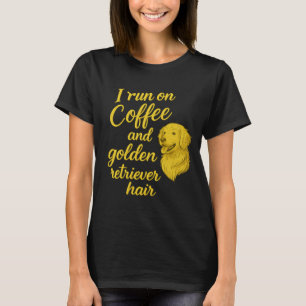 T-Shirt Amusant Chien - Je cours sur le café et l'