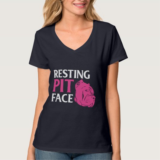 T-shirt Amusant chien Lover Repose visage (Devant)
