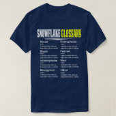 T-shirt Amusant Conception Conservatrice Glossaire Flocon (Design devant)