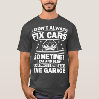 T-shirt Amusant Conception Mécanique De Voiture Pour Homme