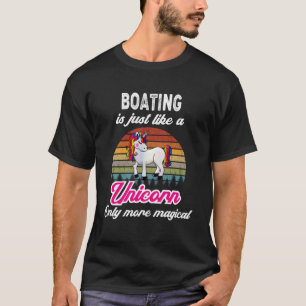 T-shirt Amusant Conception nautique Retro Unicorn Vintage