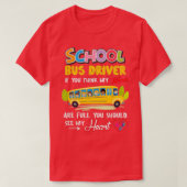 T-shirt Amusant Conducteur De Bus Scolaire Mignonne Appréc (Design devant)