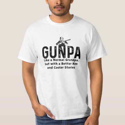 T-shirt Amusant Cool Grand-père Hunter meilleures histoire (Devant)