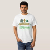 T-shirt Amusant coup de couteau, chasseur de sasquatch (Devant entier)