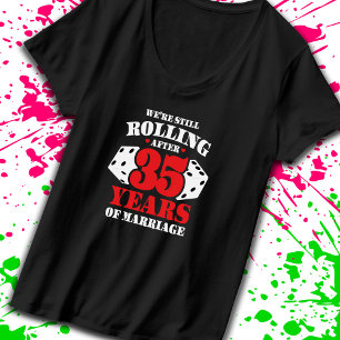 T-shirt Amusant couple du 35e anniversaire marié 35 ans