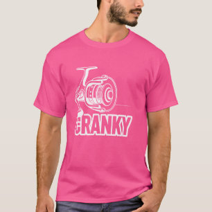 T-shirt Amusant Cranky Fishing Reel Pun Humour Pêcheurs 1