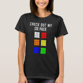 T-shirt Amusant Cuber Speed Cuber Découvrir Mon Mat Six Pa (Devant)