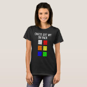 T-shirt Amusant Cuber Speed Cuber Découvrir Mon Mat Six Pa (Devant entier)