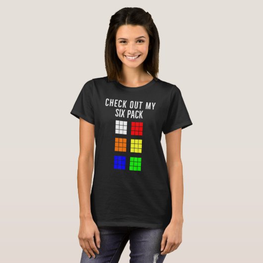 T-shirt Amusant Cuber Speed Cuber Découvrir Mon Mat Six Pa (Devant entier)