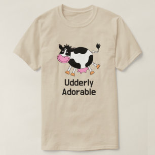 T-shirt Amusant Cute Cow Pun Design de dessin
