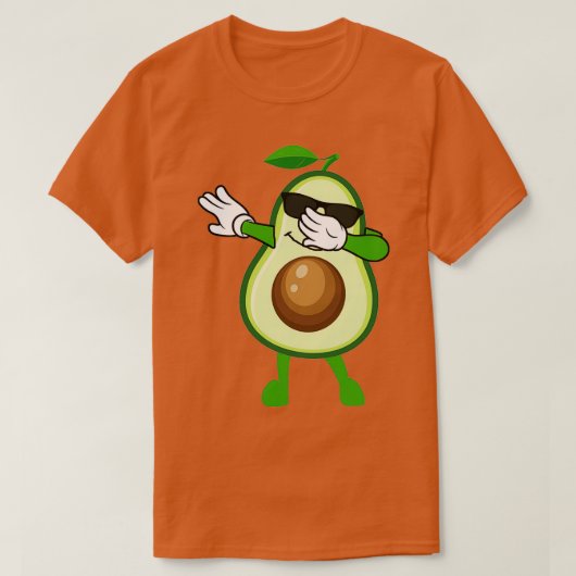 T-shirt Amusant Dabbing Avocado Lover (Design devant)