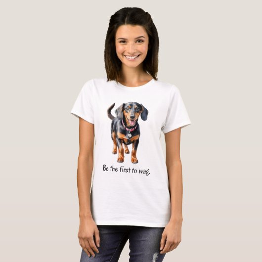 T-shirt Amusant Dachshund Chien Humour (Devant entier)