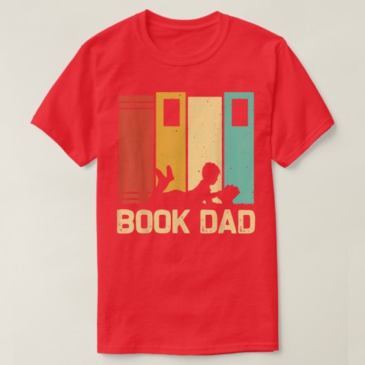 T-shirt Amusant du livre Design papa hommes Lecture Lecteu (Design devant)
