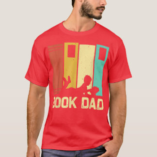 T-shirt Amusant du livre Design papa hommes Lecture Lecteu