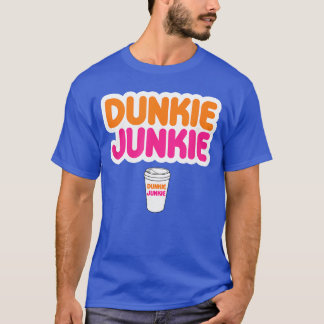 T-shirt Amusant Dunkie Junkie Amour du Café Drôle de Café