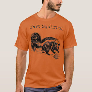T-shirt Amusant Écureuil du panier Skunk Mauvais nom anima