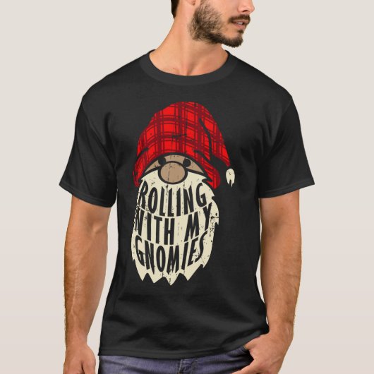 T-shirt Amusant Elf Beard Gnomes de Noël Matching Family (Devant)