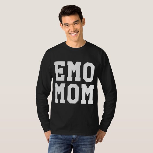T-shirt Amusant Emo Maman Goth Punk Mère's Day Cadeau (Devant entier)