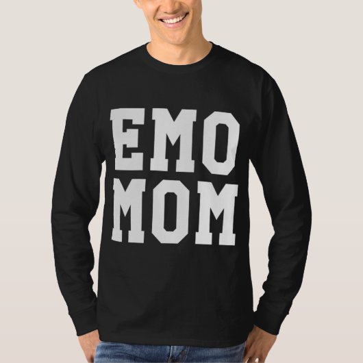 T-shirt Amusant Emo Maman Goth Punk Mère's Day Cadeau (Devant)