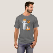 T-shirt Amusant en construction (Devant entier)