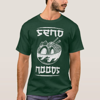 T-shirt Amusant Envoyer Noeuds Japonais Nourriture Ramen N