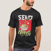 T-shirt Amusant Envoyer Noods Ramen Tee Noodles Japonais P (Devant)