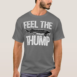 T-shirt Amusant esturgeon blanc Pêche Poisson d'eau douce