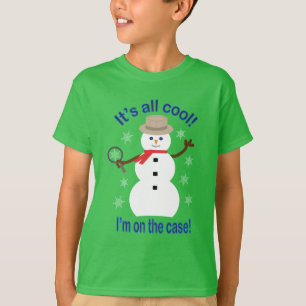 T-shirt Amusant et fantaisie Tout est Cool Snowman Inspect