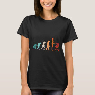 T-shirt Amusant Évolution Grillation Barbecue Grill Lover