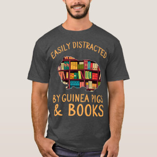 T-shirt Amusant Facilement Distrait Par Les Cochons De Gui