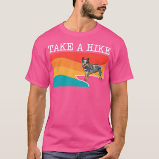 T-shirt Amusant Faire Une Randonnée Australian Cattle Chie