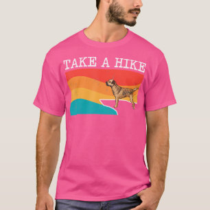 T-shirt Amusant Faire Une Randonnée Frontière Terrier Rand