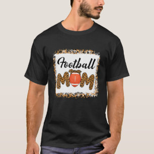 T-shirt Amusant Football Maman Amoureux Ventilateur Leopar