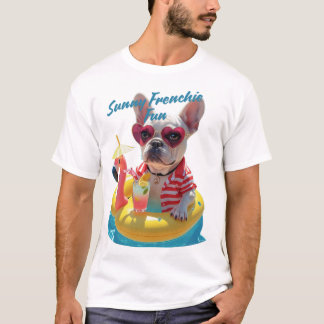 T-shirt Amusant Frenchie Ensoleillé