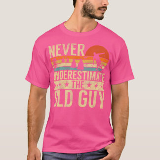T-shirt Amusant Frisbee Ultimate The Old Guy Disk Golf Hom