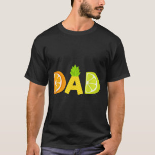 T-shirt Amusant Fruitaire Papa Amoureux Été Père Fruit Sli