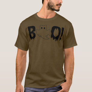 T-shirt Amusant Ghost Chat Boo Chat Amoureux de les chats
