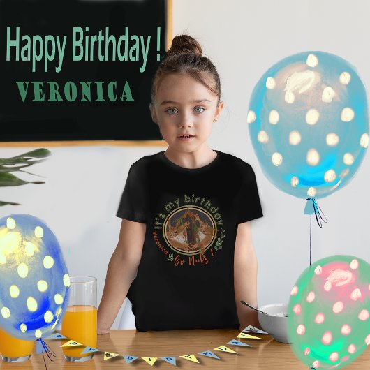 T-Shirt Amusant Go Nuts Écureuil Anniversaire