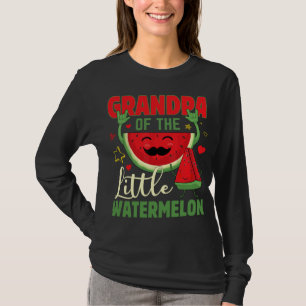T-shirt Amusant Grand-Père De La Petite Pastèque Tropicale