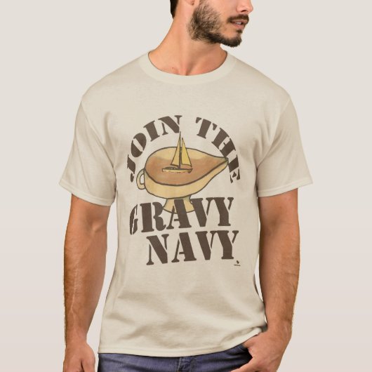 T-shirt Amusant Gravy Marine Food Fun Design (Devant)