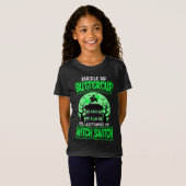 T-Shirt Amusant Halloween sorcier commutateur Neon Green T (Devant entier)
