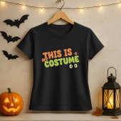 T-shirt Amusant Halloween Tee; Ceci Est Mon Citation Costu