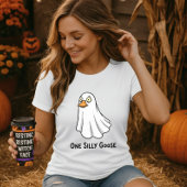 T-shirt Amusant Halloween Un Silly Goose Tee; Costume Fant