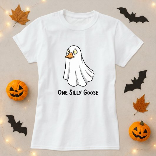 T-shirt Amusant Halloween Un Silly Goose Tee; Costume Fant