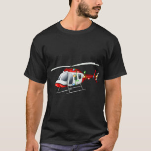 T-shirt Amusant hélicoptère Xmas Santa Hat Hélicoptère C