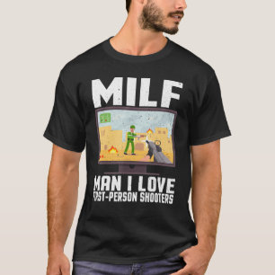 T-shirt Amusant homme J'aime personne tireur vidéo jeu gam