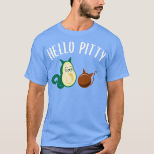 T-shirt Amusant Humour de chat Guacamole Avocado